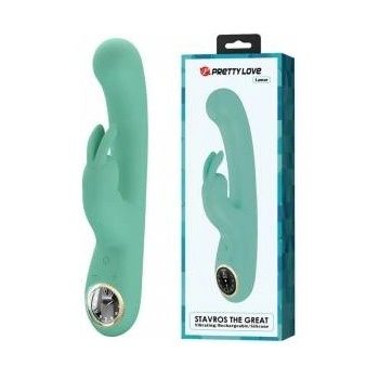 Boss of Toys Pretty Love Lamar Rechargeable Silicone Dual Action Vibrator Green