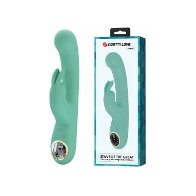 Boss of Toys Pretty Love Lamar Rechargeable Silicone Dual Action Vibrator Green