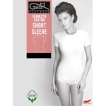 Gatta Нощница Koszula-Short-Slevee-Cotton-BlackV-63835-Black - Бял, размер L