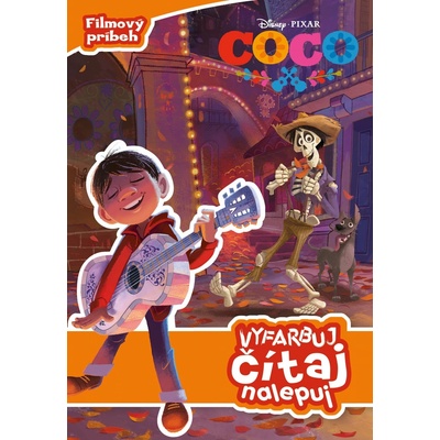 Coco: Vyfarbuj, čítaj, nalepuj