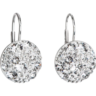 Evolution Group visací s krystaly Swarovski bílé kulaté 31176.1