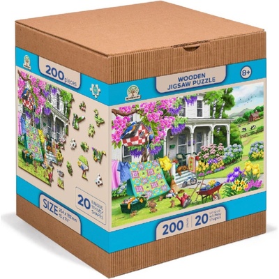 WoodenCity Vesnice Idylická zahrada CS 200 dílků