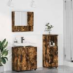 vidaXL Комплект мебели за баня 3 бр. Димян дъб 61 x 35 x 64 см (3392948)