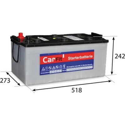 Carfit 12V 225Ah 1350A 72512