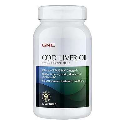 Масло от черен дроб на треска с Вит. А и Д желат. капс. х 90 капс