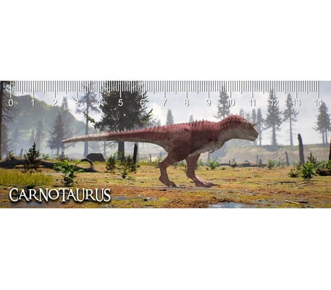 Pravítko 3D Carnotaurus Deep