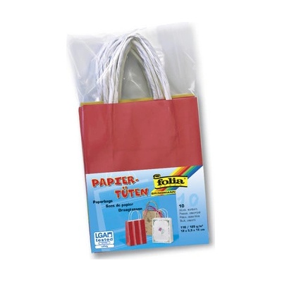 Papírové tašky s papírovým uchem 12x15 cm 10 kusů