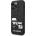 KARL LAGERFELD Гръб Karl Lagerfeld and Choupette Liquid Silicone Case за iPhone 14 Pro - Черен