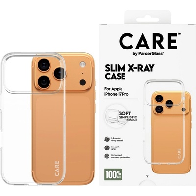 Panzer Калъф CARE - Fashionable X-Ray Soft, iPhone 17 Pro, прозрачен (5715685027215)