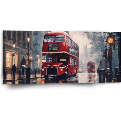 Sablio Obraz Londýn Double-decker 2 - 110x50 cm