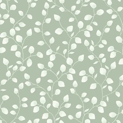 Green&Co Vliesová tapeta lístky zelené, rozmery 0,53x10,05 m