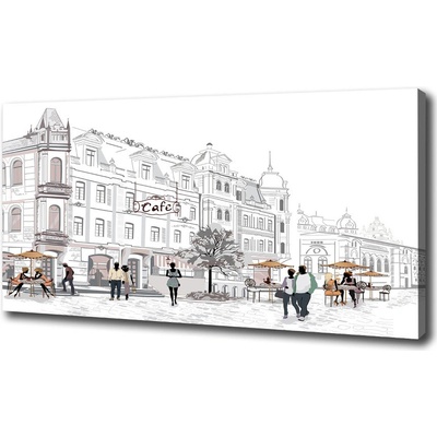 Foto obraz tlačený na plátne Staré mesto 100x50 cm