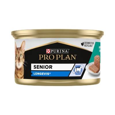 PRO PLAN Senior Longevis котешка храна с риба тон 85г