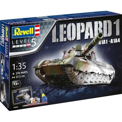 Revell Leopard 1 A1A1 A1A4 obsahuje barvy a lepidlo Gift-Set tank 05656 1:35