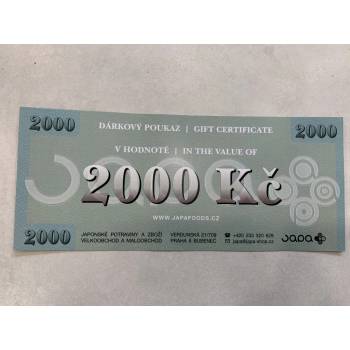 Gift Card 2000 Kč