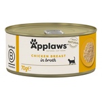 Applaws Chicken Breast in Broth - месни хапки чисто пилешко месо в бульон 70 гр 1002CE-A