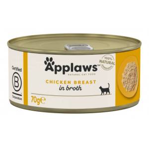 Applaws Chicken Breast in Broth - месни хапки чисто пилешко месо в бульон 70 гр 1002CE-A