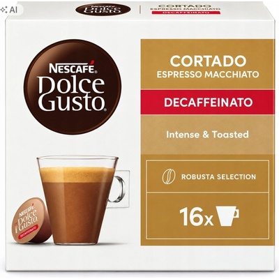 Nescafé Dolce Gusto Cortado bezkofeinové 16 ks