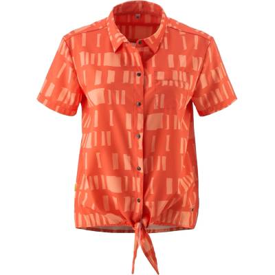 Gonso Дамска фланелка с къс ръкав за колоездене Gonso Women's Adventure Blouse Cycling jersey - Fiesta Red - размер 38 (EU) (156-2641-0213)
