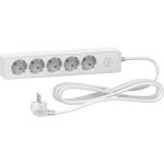 Schneider Electric Разклонител шуко 5x 2P+E с ключ и кабел 3m Бял - SCHNEIDER ELECTRIC Unica ST9453W (ST9453W)