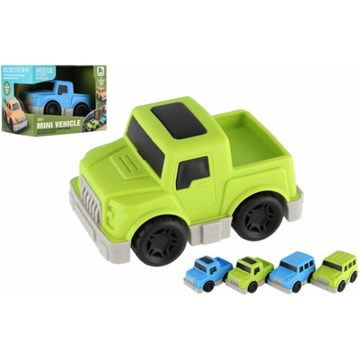 Teddies Auto mini plast 9cm na setrvačník 4 druhy