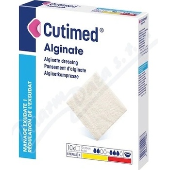Cutimed Alginate 10 x 10cm 10 ks algin. krytí na rány