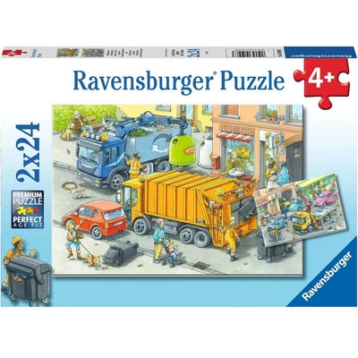 Ravensburger - Puzzle 2x24 Waste disposal - 40 - 99 piese