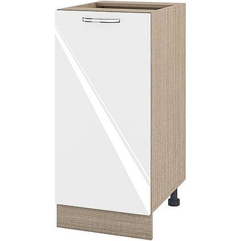 Image 1 of ИРИМ Долен кухненски шкаф Сити МФ-Бяло гланц-05-21 40 см