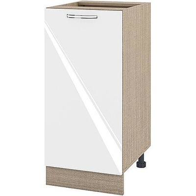 ИРИМ Долен кухненски шкаф Сити МФ-Бяло гланц-05-21 40 см