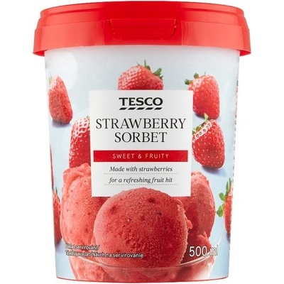 Tesco Jahodový sorbet 500 ml