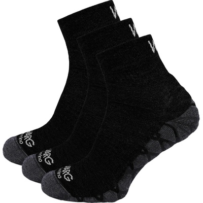 Warg Endurance Merino Mid 3-pack čierna