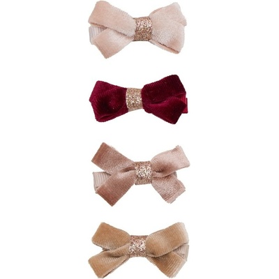 MIMI & LULA Sponky do vlasov Glitter Bow clips set 4 ks