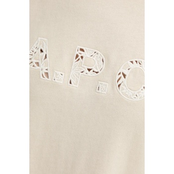 APC Памучна тениска A. P. C. annie - GOTS в бежово COHBQ. F26495 (COHBQ.F26495)