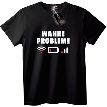 NOONEBRAND Тениска Истински Проблеми - 2XL, Black