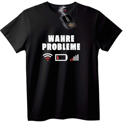 NOONEBRAND Тениска Истински Проблеми - 2XL, Black