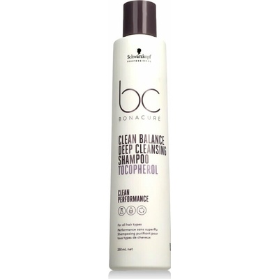 Schwarzkopf BC Bonacure Clean Balance Deep Cleansing Shampoo 250 ml