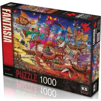 Image 1 of KS Games Авторски пъзел от 1000 части - Полетът (68x48)