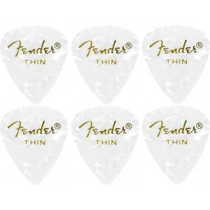 Fender 351 Shape Premium 6 White Moto Перце за китара (098-2351-105-6PACK-SET)