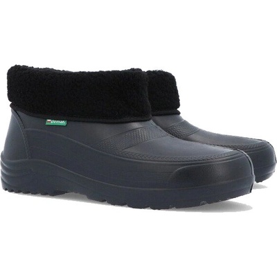 Demar dámské gumové nazouváky zateplené plné černé – Zboží Dáma
