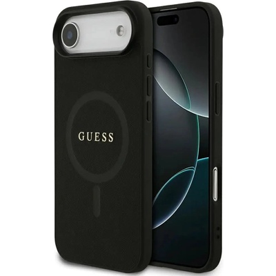 GUESS Калъф Guess Saffiano Classic Logo MagSafe за iPhone Air - черен