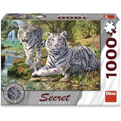 Dino - Puzzle Secret collection: White tigers - 1 000 piese