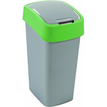 CURVER Odpadkový kôš Flipbin 50 l, strieborno - zelený