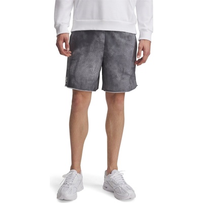Under Armour Поларени къси панталони Under Armour Men's Rival Terry All Over Print Fleece Jogger Shorts - Gray