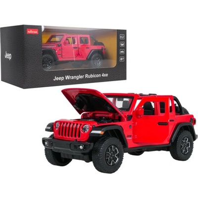 Rastar Jeep Wrangler Rubicon 1:32 červený