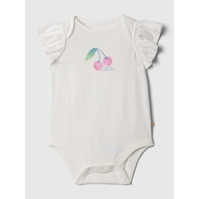 GAP Baby bavlněné body Brannan Bear Bílá