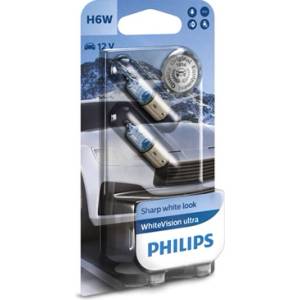 Philips Крушка, мигач PHILIPS H6W, 12V, 6W, 3100K, 125lm, 2 бр