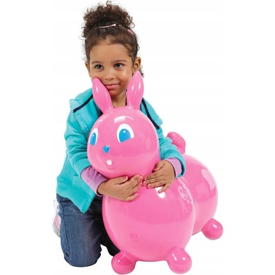 Gymnic skákací zajačik Raffy růžová