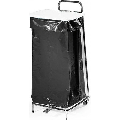 AJ Produkty Stojan na odpadkové vrecia 125 l, biele veko 253942