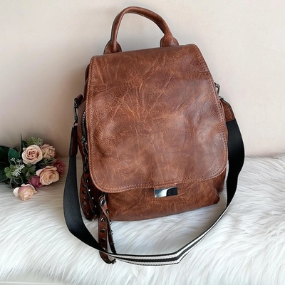 Дамска Кафява Чанта Раница - Модел 2723