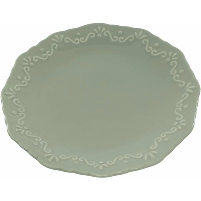 Chic Antique Dezertní talíř Provence Verte 19 cm, zelená barva, porcelán